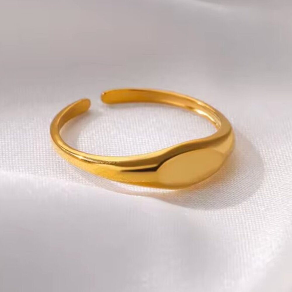 14k Gold Filled Adjustable Stackable Ring - image 4